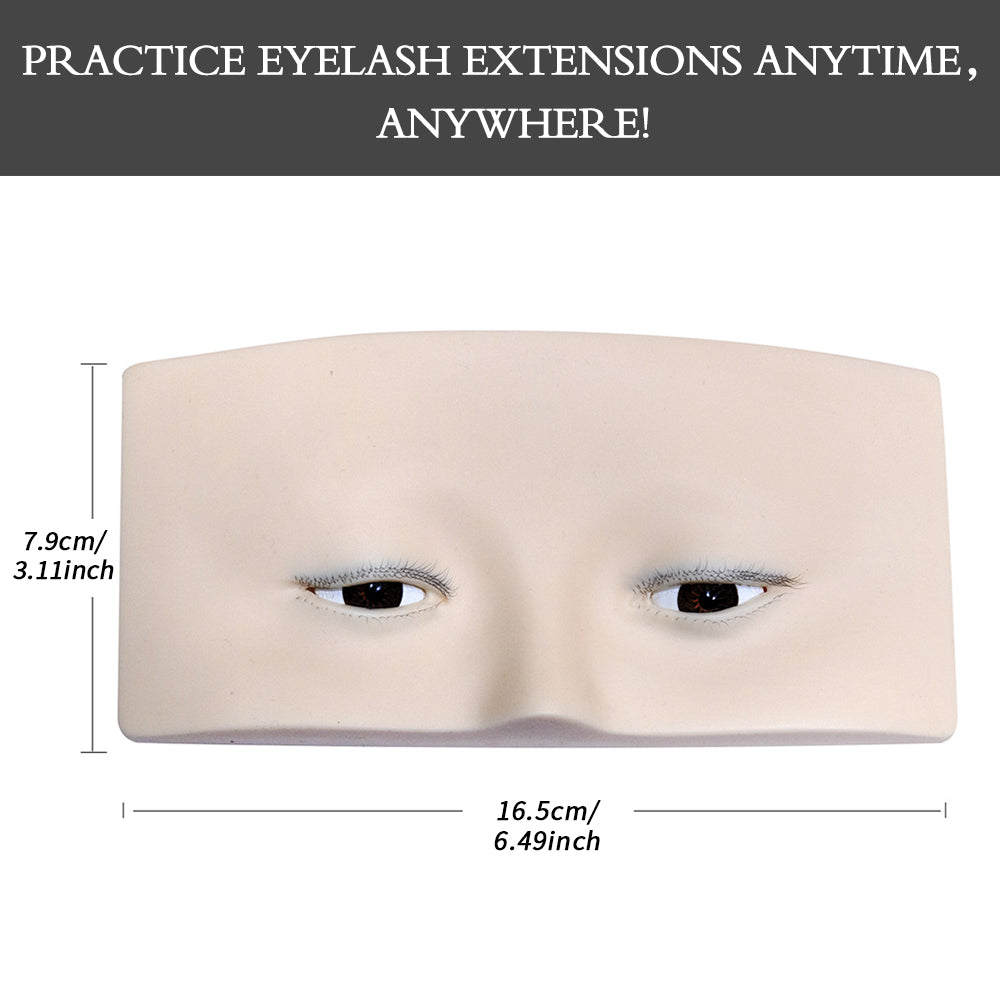 Imitation Human Model Head, Eye Model, Can Lift Eyelids, Eyelids Can be Opened, Simulates Human Skin, Super Soft and Can be Pressed
